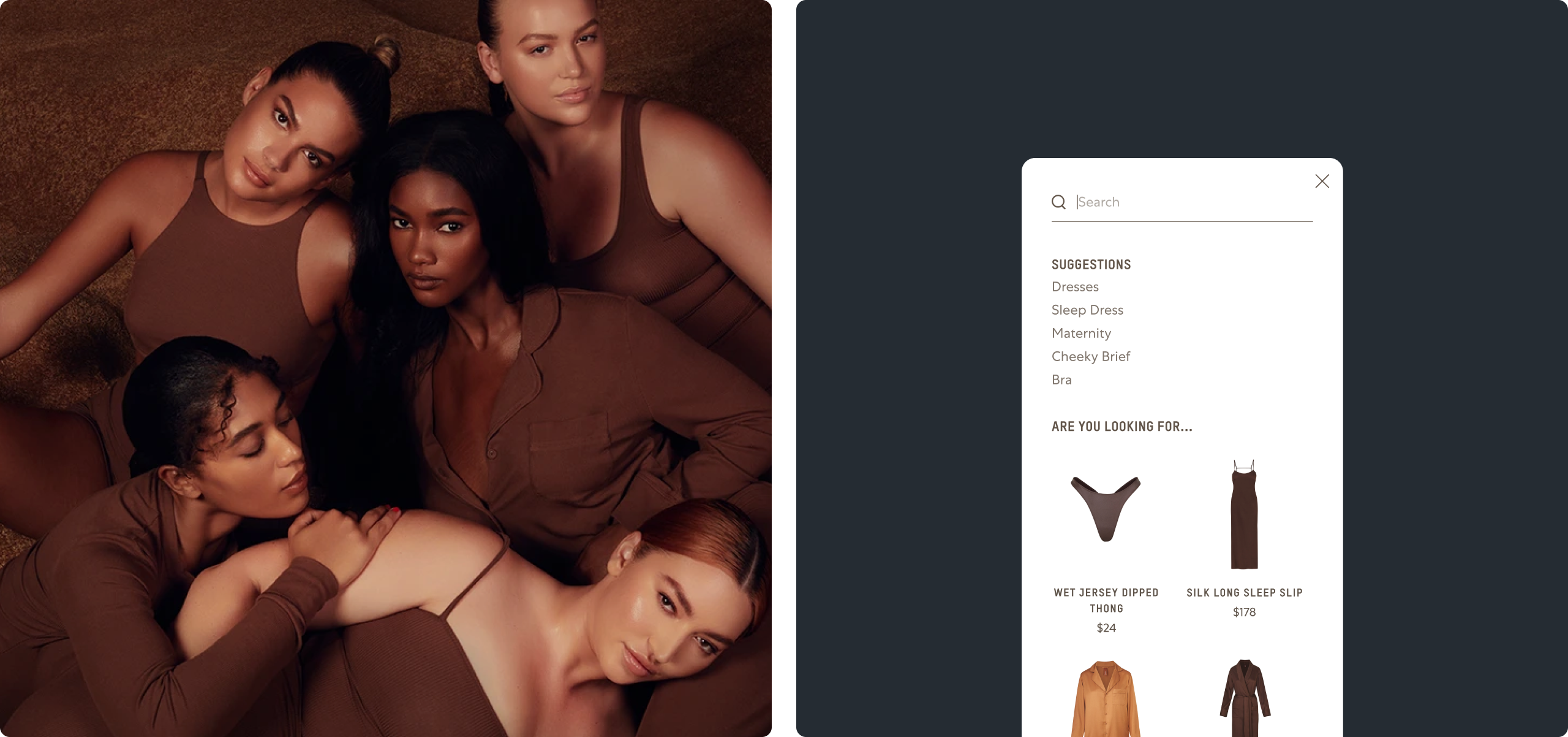 mobile-first approach, e-commerce design on 3 phones